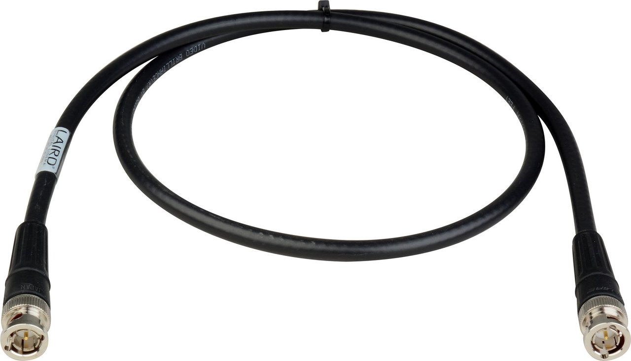 Laird RG6 4694R-B-B-OE-100 12G-SDI/4K UHD Single Link BNC Cable - 100 Foot Orange
