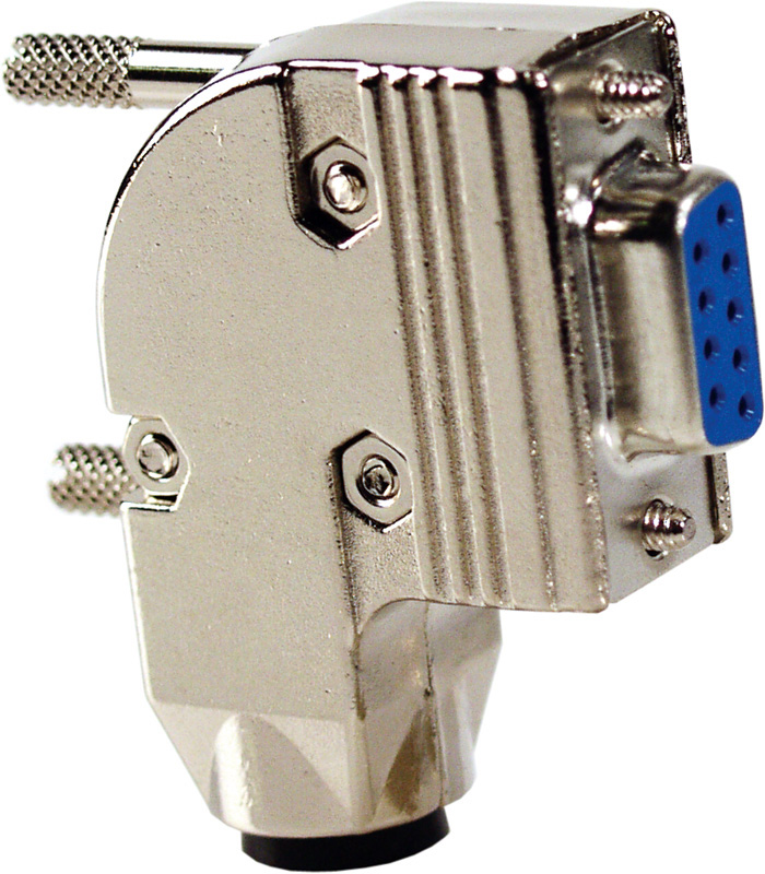 Right Angle Metal Hood for HD15-Pin & 9-Pin D-Sub Connectors 9H-RA