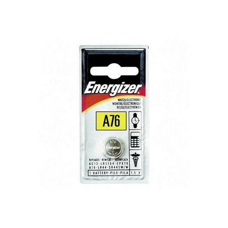 Energizer A76BPZ / LR-44 Zero Mercury Alkaline Coin Cell Battery 1.5 V DC - 1 Each