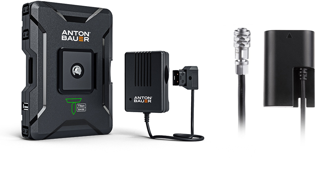 Anton Bauer 8275-0130 68Wh Titon Base P-Tap Charger Kit for Blackmagic Pocket Cinema Cameras & LP-E6 Dummy Battery Input AB-8275-0130