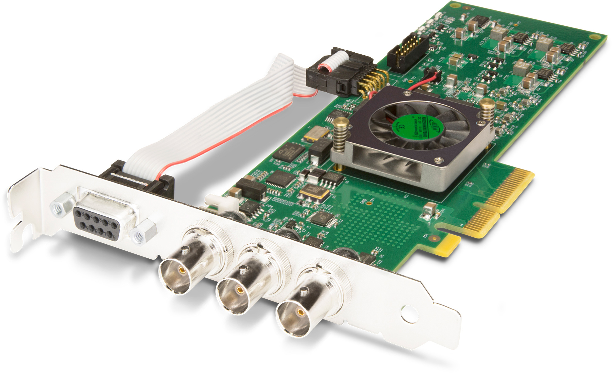 AJA KONA1-S-R0 Single-Channel 3G / 1.5G-SDI 2K / HD 60p Low Profile / Short RS422 PCIe 2.0 I / O Card AJA-KONA1-S-R0
