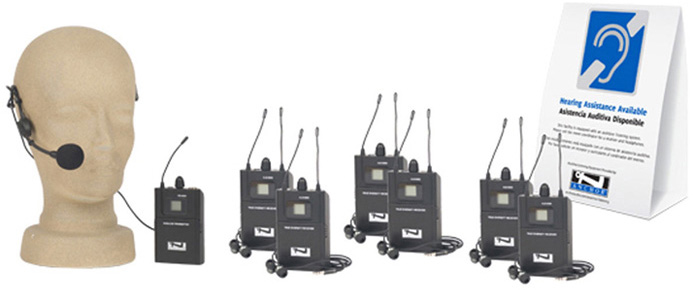 Anchor TOUR-9000 Wireless Tour Guide Audio Listening Package for up to Six Users AN-TOUR-9000