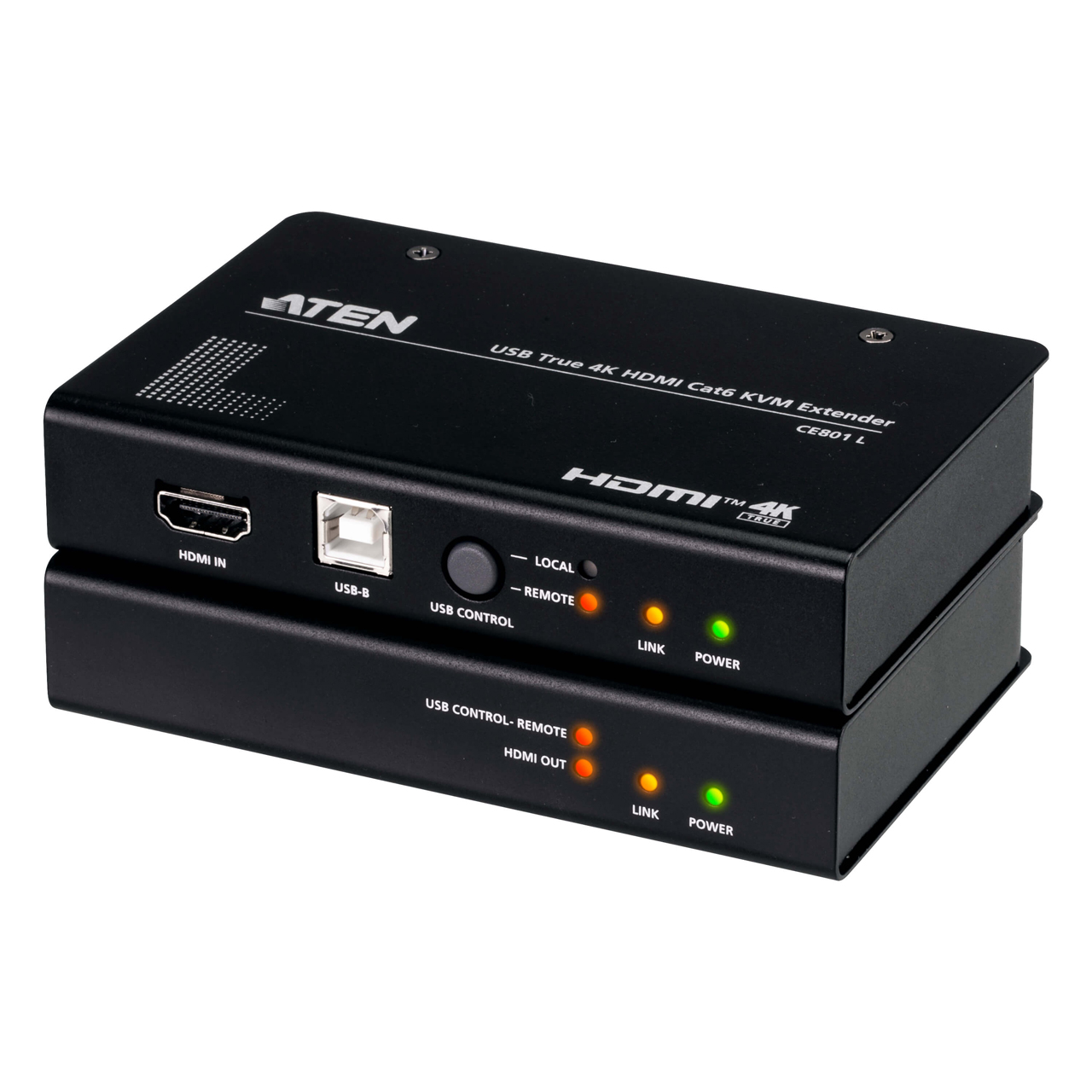 ATEN CE801 USB True 4K HDMI Cat6 KVM Extender System - 4K up to 229ft or FHD up to 328ft