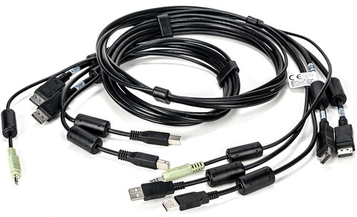 Avocent CBL0108 2x DisplayPort / 2x USB / 1x Audio KVM Cable - 6 Foot AVOC-CBL0108