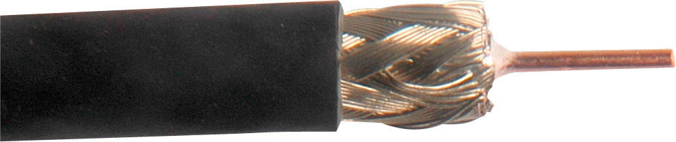 Belden 1506A RG59/20 SDI/Plenum Coaxial Cable - Black - 500 Foot BL-1506A-500