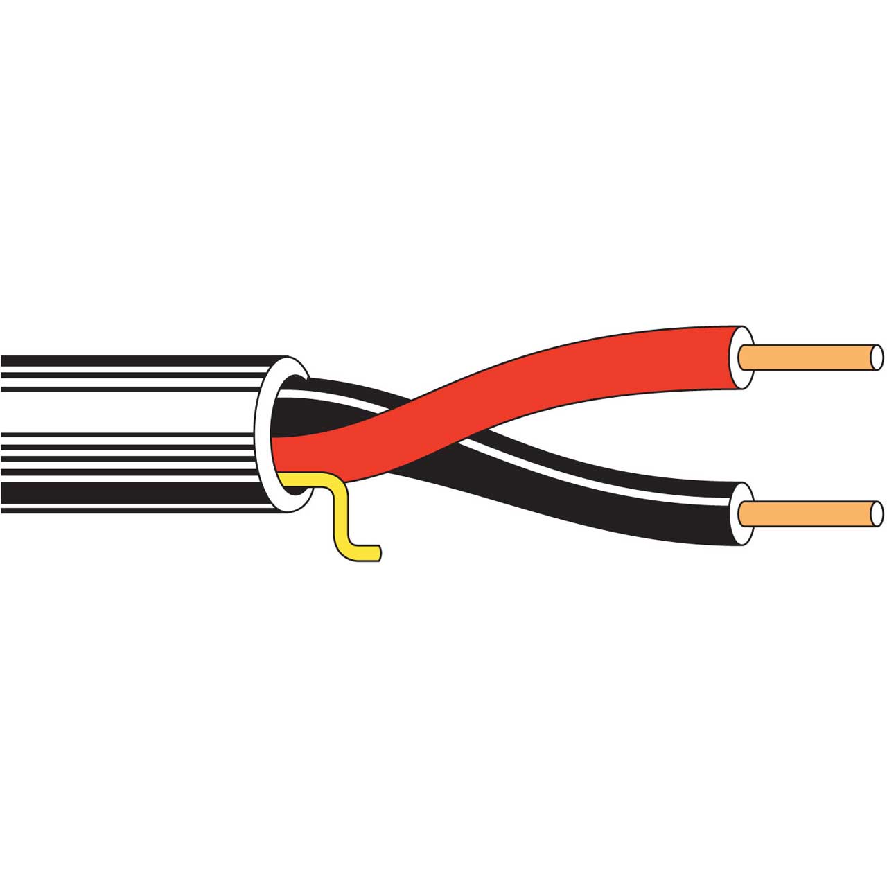 Belden 5300UE Riser/CMR 2 Conductor Unshielded Security/Alarm/Sound Cable - Str BC - 18AWG - Gray - 1000 Ft