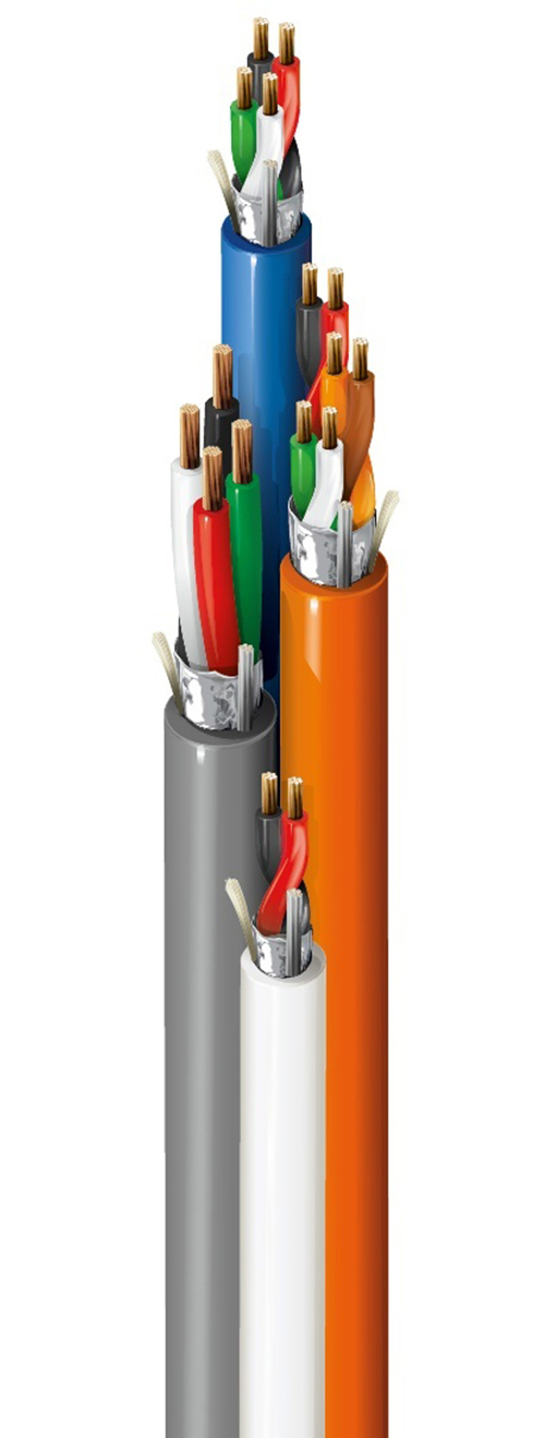 Belden 558AFS 16c Shielded Access Control Cable with 22AWG-3pr/18-4c/22-6c AWG Conductors - Banana Peel - 500 Foot BL-558AFS-500