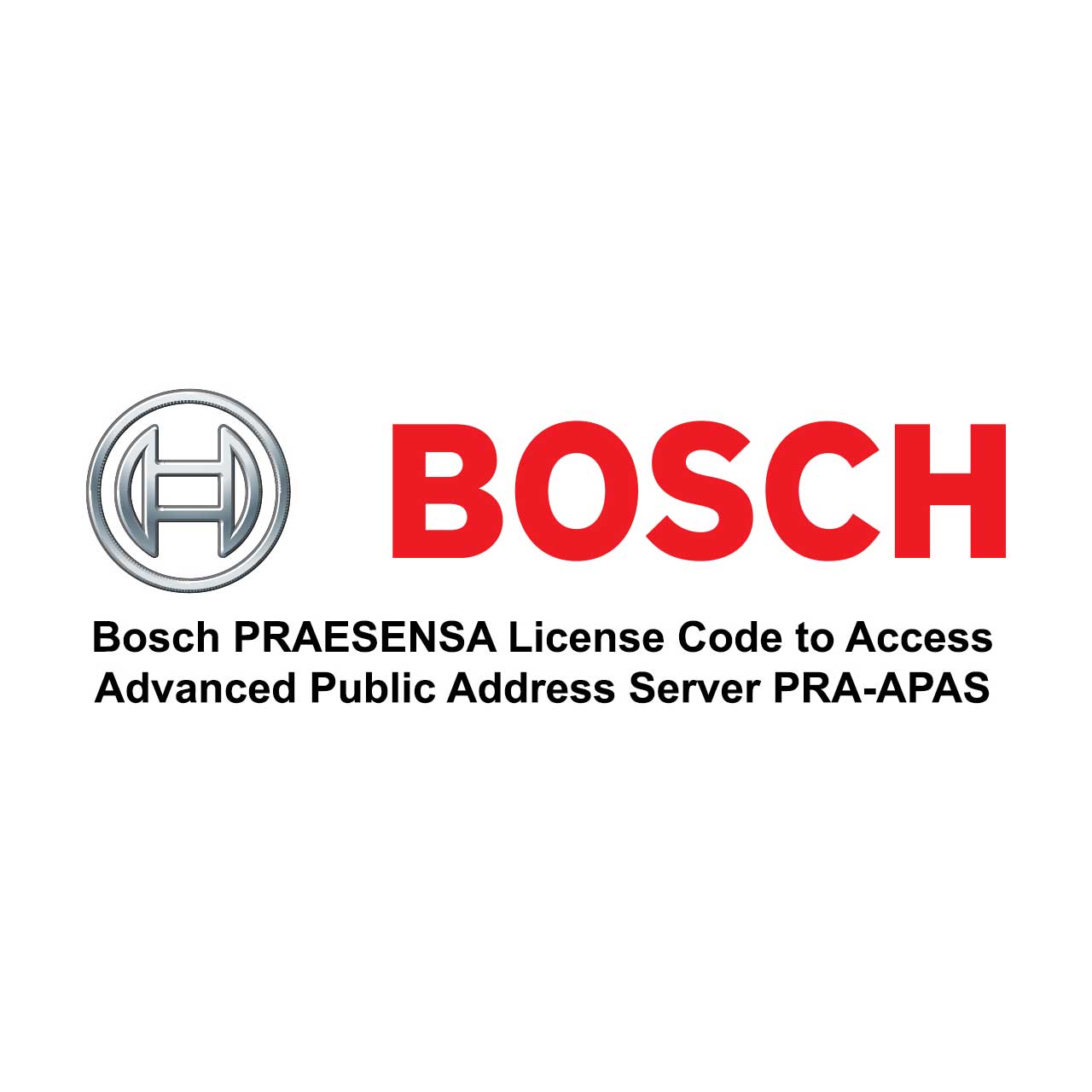 Bosch PRAESENSA License Code to Access Advanced Public Address Server PRA-APAS PRA-APAL