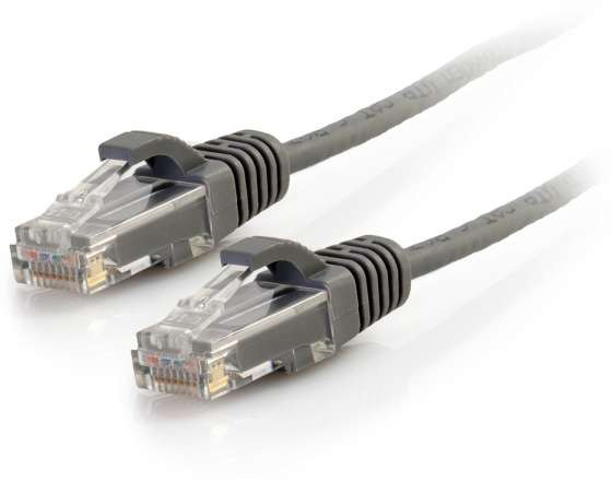 Cables To Go 01091 5 Foot Snagless Unshielded CAT6 Slim Network Patch Cable - Gray C2G-01091