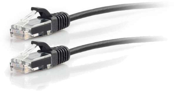 Cables To Go 01104 5 Foot Snagless Unshielded CAT6 Slim Network Patch Cable - Black C2G-01104