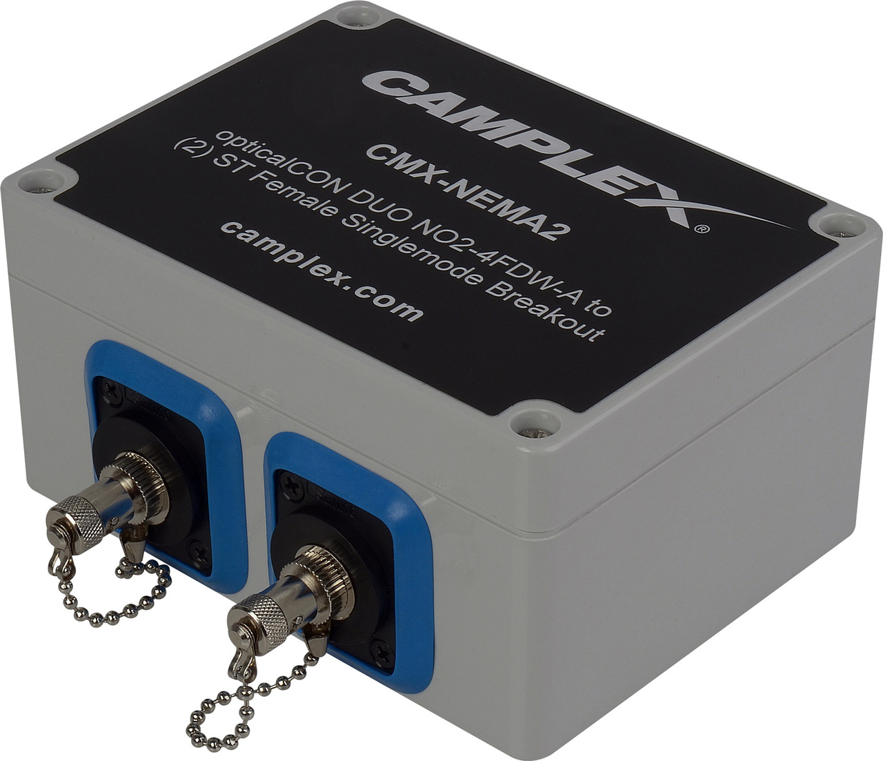 Camplex CMX-NEMA2 OpticalCON DUO NO2-4FDW-A to (2) ST Female Singlemod