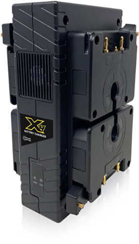 Core SWX GP-X4A Compact 3-Stud 4-Position Fast Charger - 4hr Charger For Two 98wh Packs / 3a Fast Charge - Upright Design GP-X4A