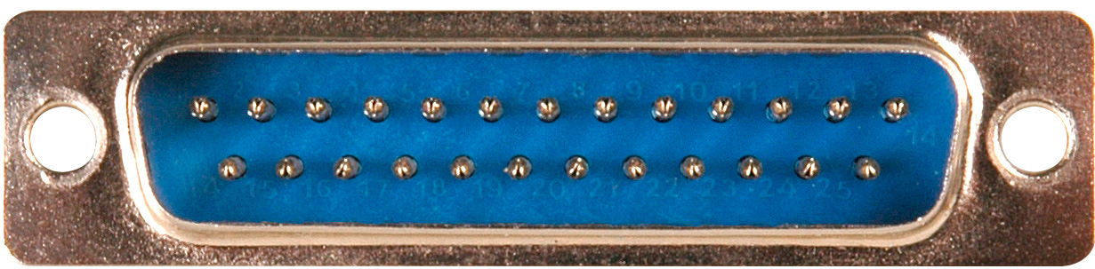 25-Pin D-Sub Connector Body Insert - Male DP25B