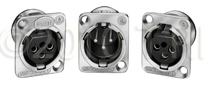 Switchcraft E3MSCB E Series 3 Pin XLR-M Solder Contacts Silver/Black