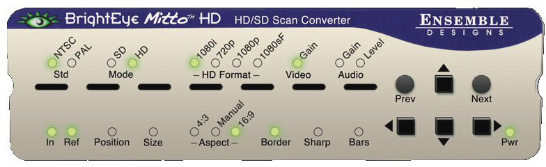 Ensemble Designs BEM-2-H BrightEye Mitto HD / SD Scan Converter with HDCP Support ENDE-BEM-2-H