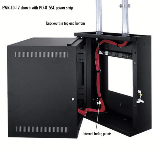 Middle Atlantic EWR-8-22 EWR Series 8 Space 22 Deep Wall Mount Rack  EWR-8-22