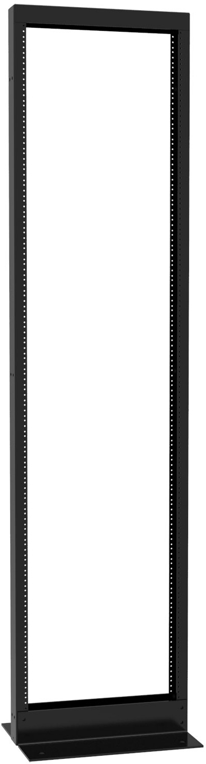 Hammond RB-2P84 48U Double-Tapped Welded Steel 2-Post Open Frame Rack - 1000lb Weight Capacity  RB-2P84
