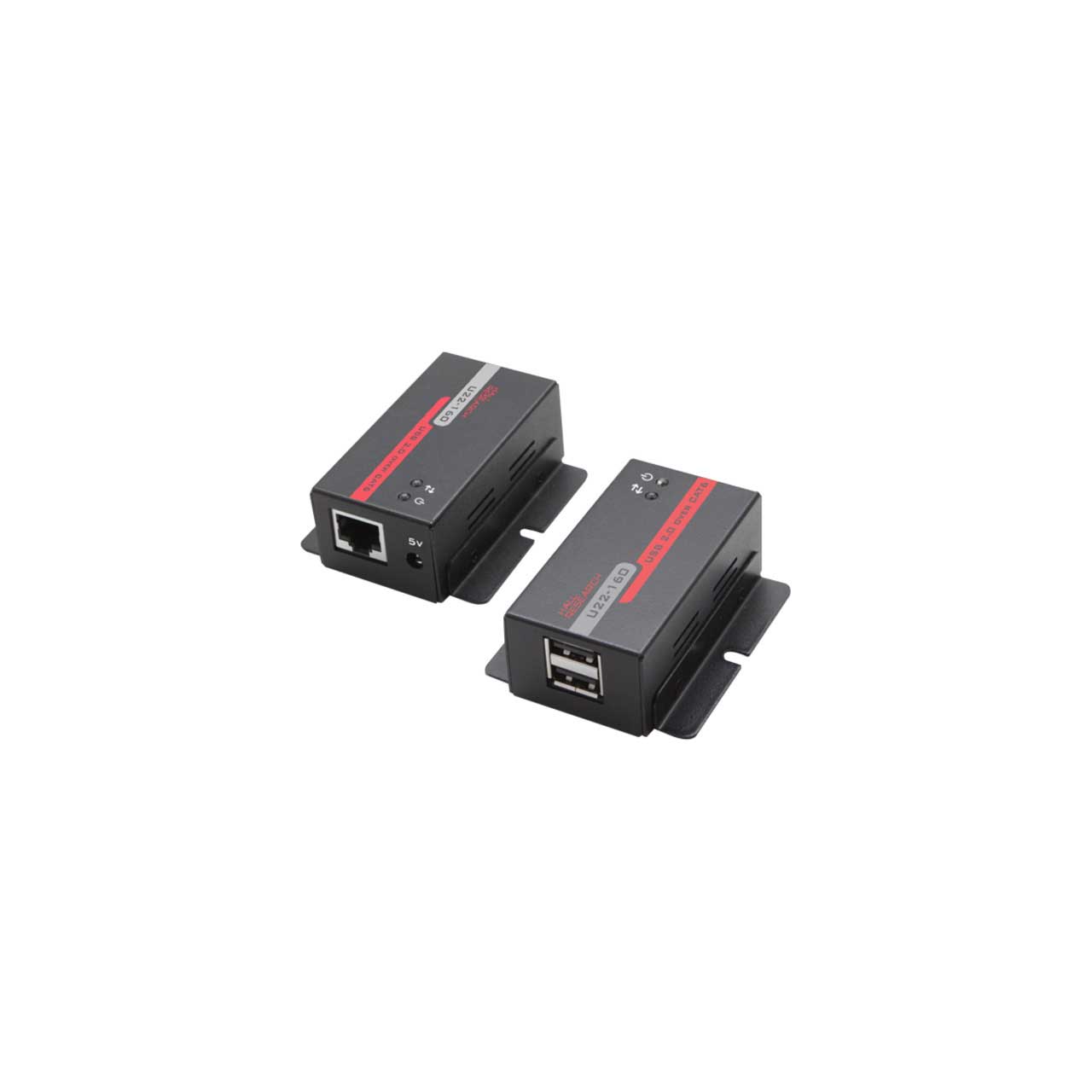 Hall Technologies U22-160 USB 2.0 over UTP Extender with 2 Port Hub