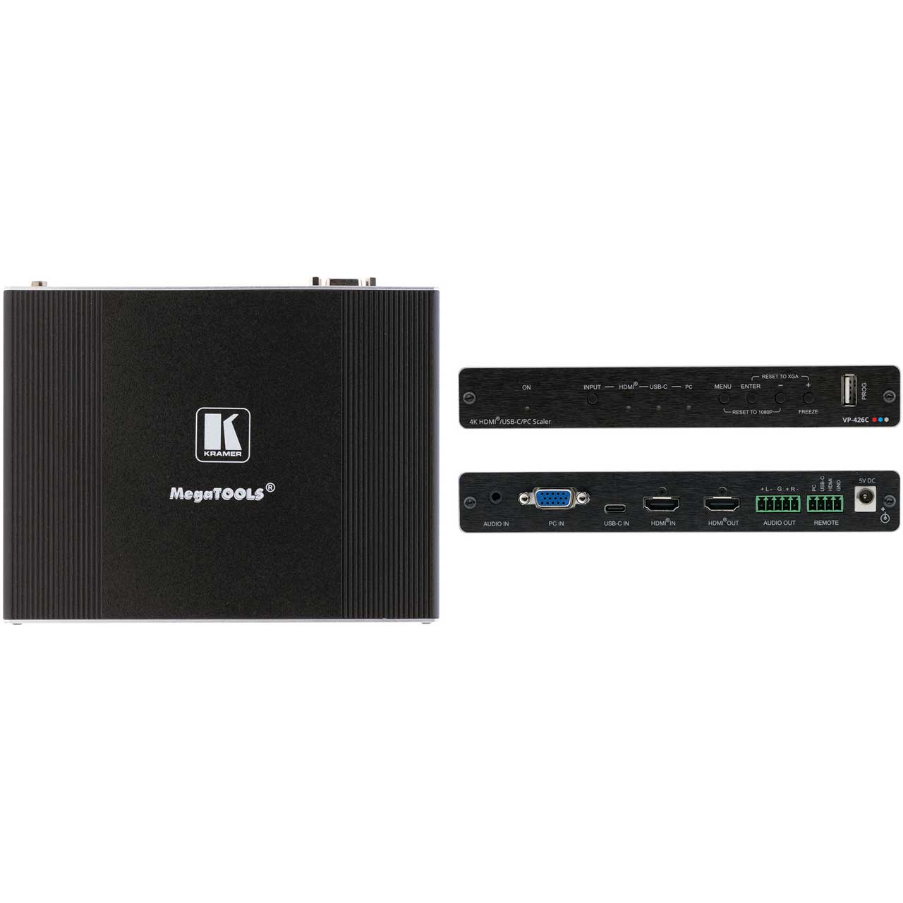 Kramer VP-426C 18G 4K HDR HDMI ProScale Digital Scaler with HDMI - USB-C and VGA Inputs