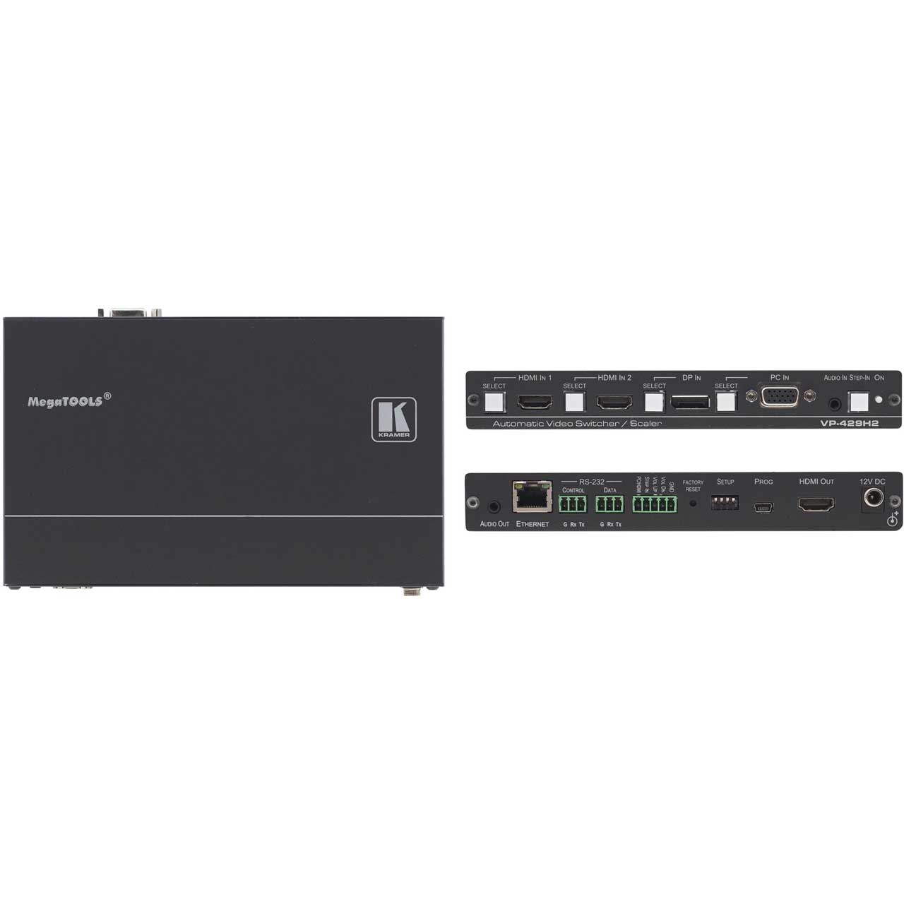 Kramer VP-429H2 4K60 4:4:4 HDMI - DP and VGA Scaler / Switcher Tool