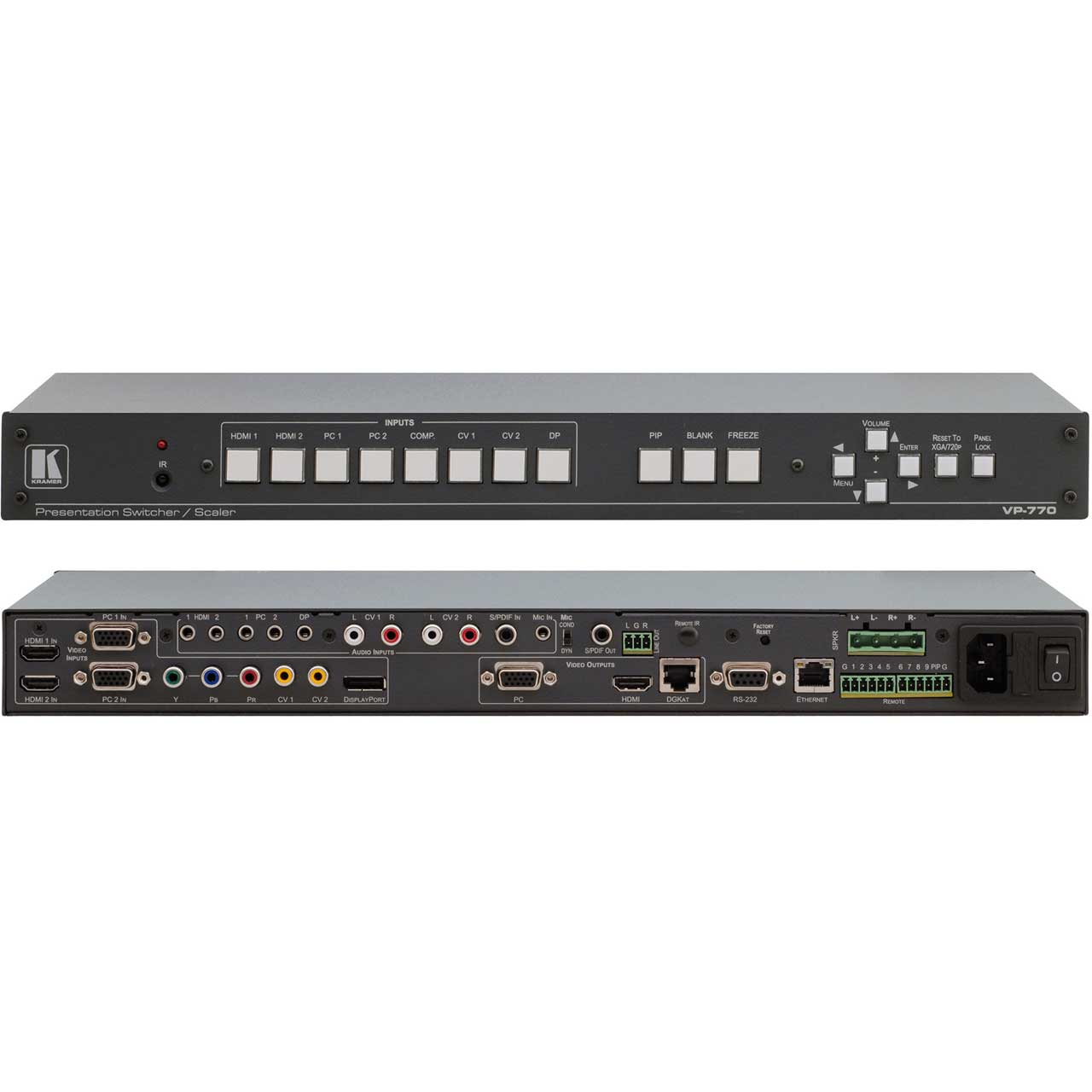 Kramer VP-770 8-Input ProScale Presentation Switcher/Scaler with Speaker Output
