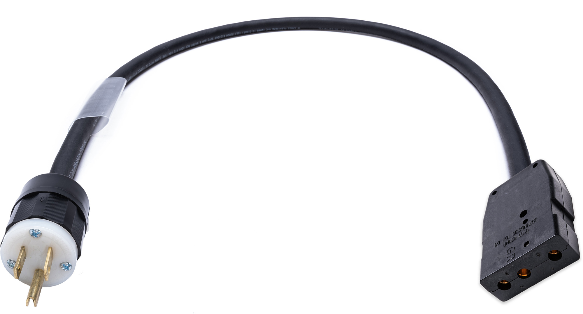 Laird LDC-15NM-BSPF 15 Amp NEMA Plug to Bates Style Stage Pin Female Power Adapter Cable - 2 Foot LDC-15NM-BSPF