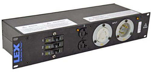 Lex PRM2IC-9CC Rack Mount Power Distribution 2RU L5-30 In/Thru Front PRM2IC-9CC