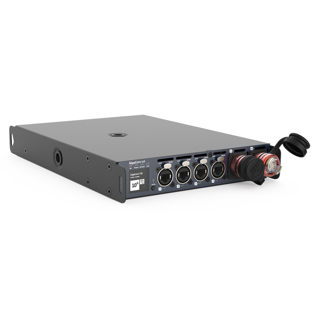 Luminex LU0100079-POE-F2M-10G GigaCore 10t PoE++ Ethernet Switch with 8x EtherCON Ports & 2x Fiber Fox 2-Channel MMF