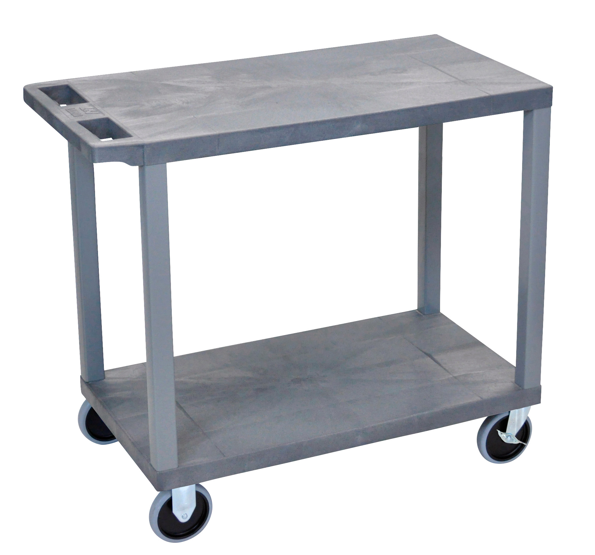 Luxor EC22HD-G Two Shelf Utility Cart EC22HD-G