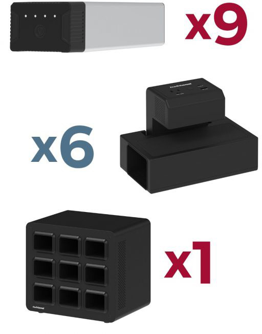 Luxor KBEP-9B6C9 KwikBoost EdgePower Heavy Use Bundle KBEP-9B6C9