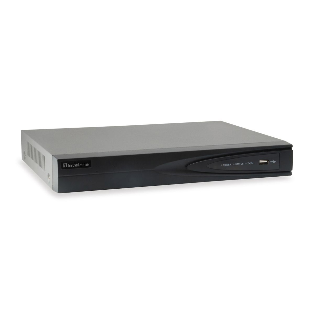 LevelOne NVR-0504 Gemini 4 Channel 8MP 4K PoE Network Video Recorder NVR 802.3at with 4x PoE H.265/264