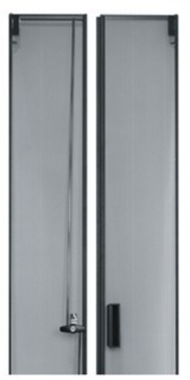 Middle Atlantic MW-CLVRD-45 Split Vented Rear Door - 45 RU Rack - Black Finish  MW-CLVRD-45
