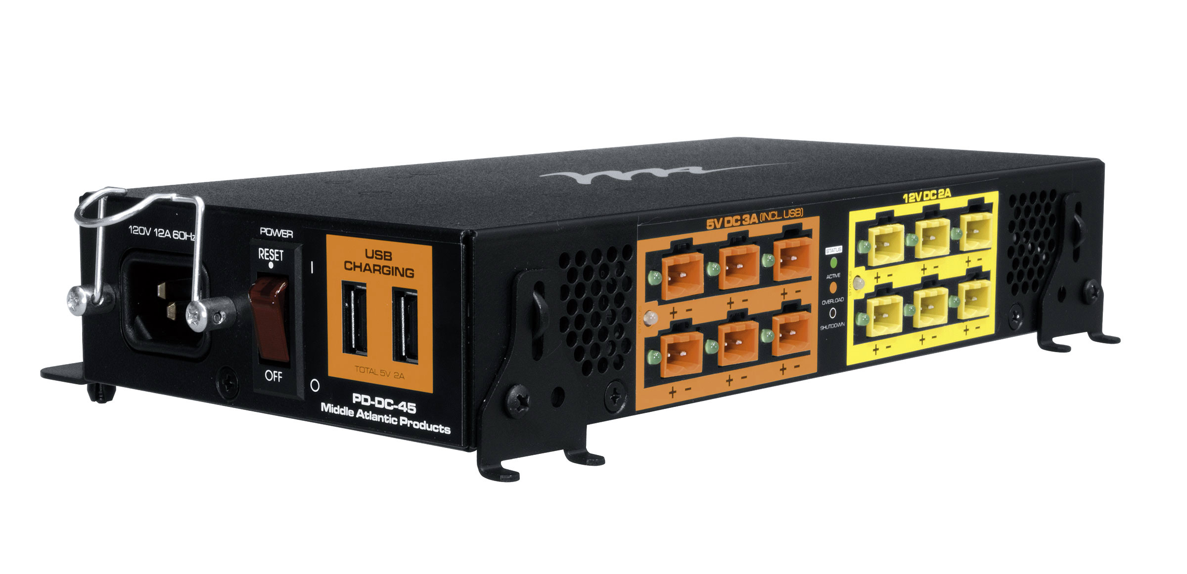 Middle Atlantic PD-DC-45 45 Watt Compact DC Power Distribution System  PD-DC-45