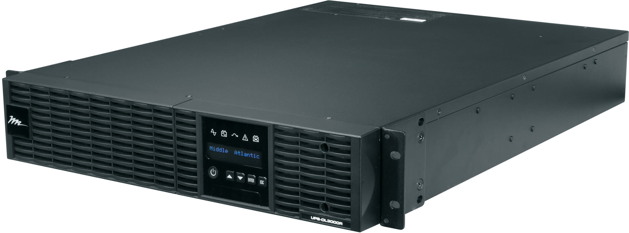 Middle Atlantic UPS-OL3000R 2 RU Premium Online Series UPS Backup Power System (3000VA) UPS-OL3000R