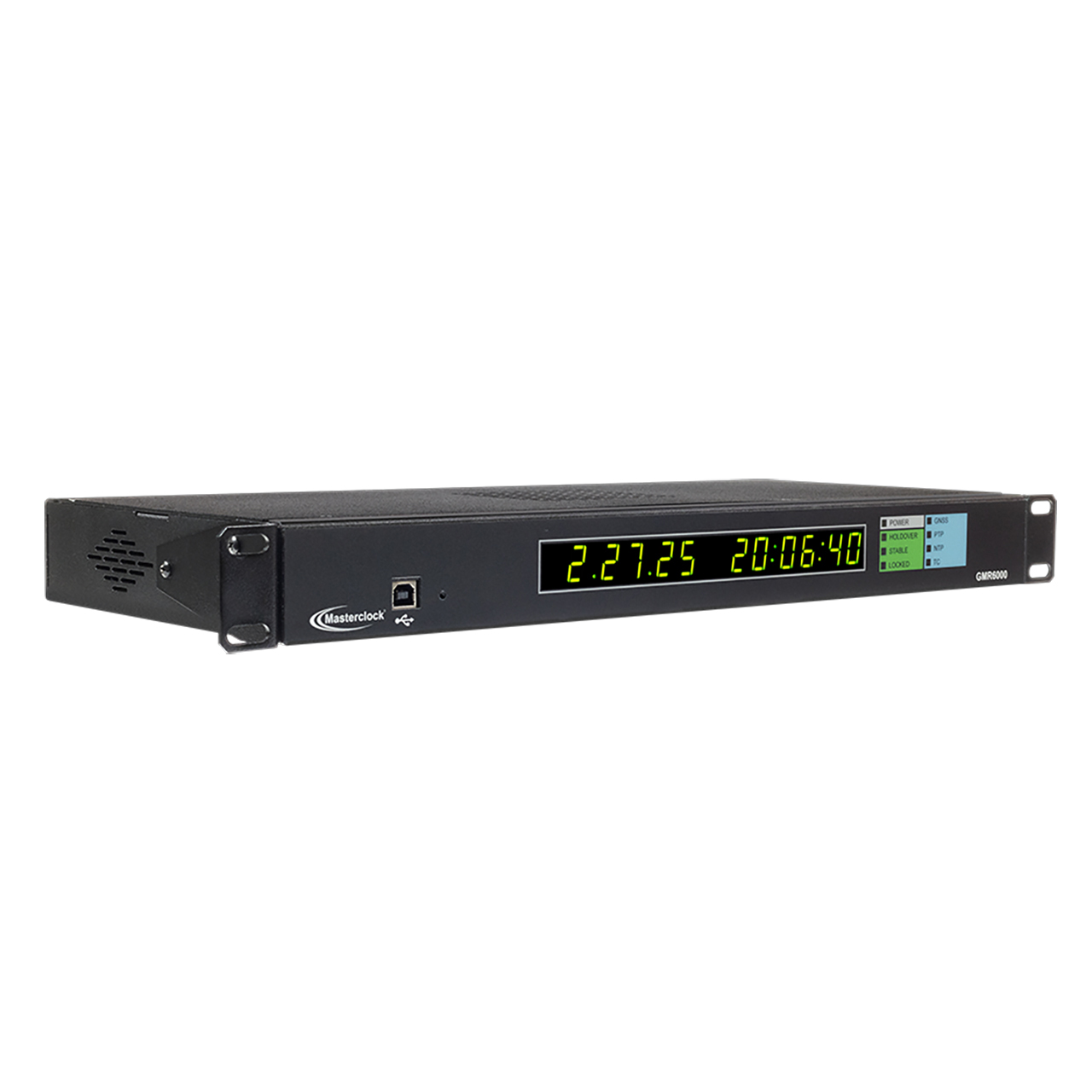 Masterclock GMR6000 1RU Multi-Function 13-Digit NTP & PTP Master Clock Display w/ GMR-PTP Option - TAA