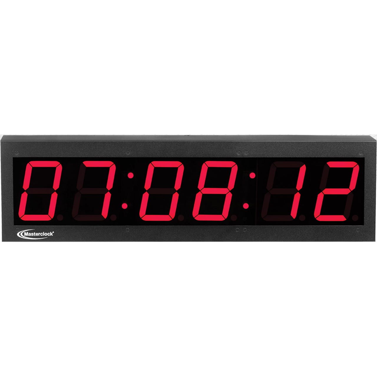 Masterclock TCDS46-RED 6-Digit Digital Time Code Clock with 4-Inch Red LED Display - BNC & Terminal Block