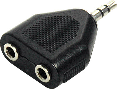 Mini Stereo Male to Dual Mini Stereo Female Audio Adapter MPS-2MFS