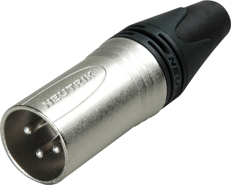 Neutrik NC3MXX 3 Pin Male XLR Cable Connector Nickel/Silver NC3MXX