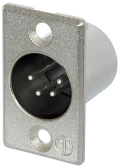 Neutrik NC4MP Male 4 Pin Chassis Mount XLR NC4MP