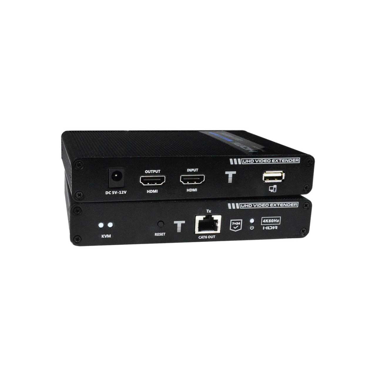 NTI ST-C6USB4K18GB-230T 4K 18GBPS HDMI USB KVM Extender Kit Via One CAT6/6A/7 Cable ST-C6USB4K18GB-230T