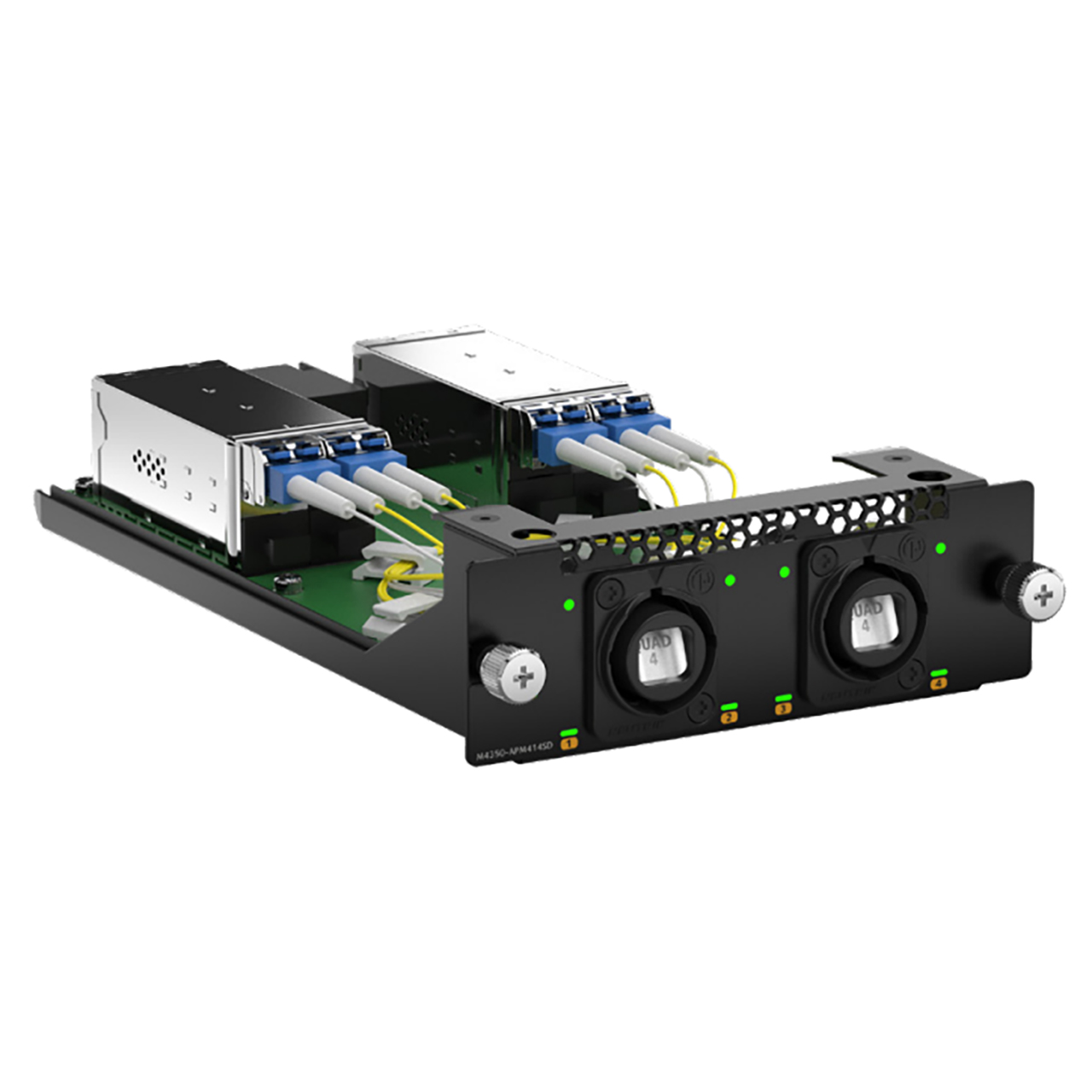 Netgear AV APM414SD Interface Card with Two NEUTRIK QUAD Fiber Multimode Ports for M4350-16M4V Switch