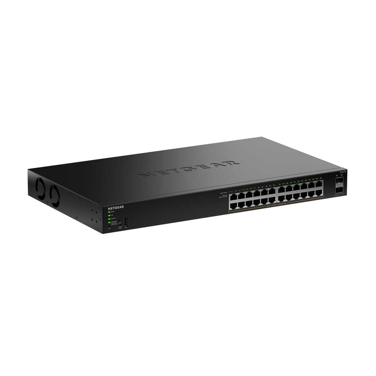 NETGEAR GS324TPv2 S350 Series 24-Port Gigabit Ethernet PoE+ Smart Managed Essentials Switch with 2x Dedicated SFP Port