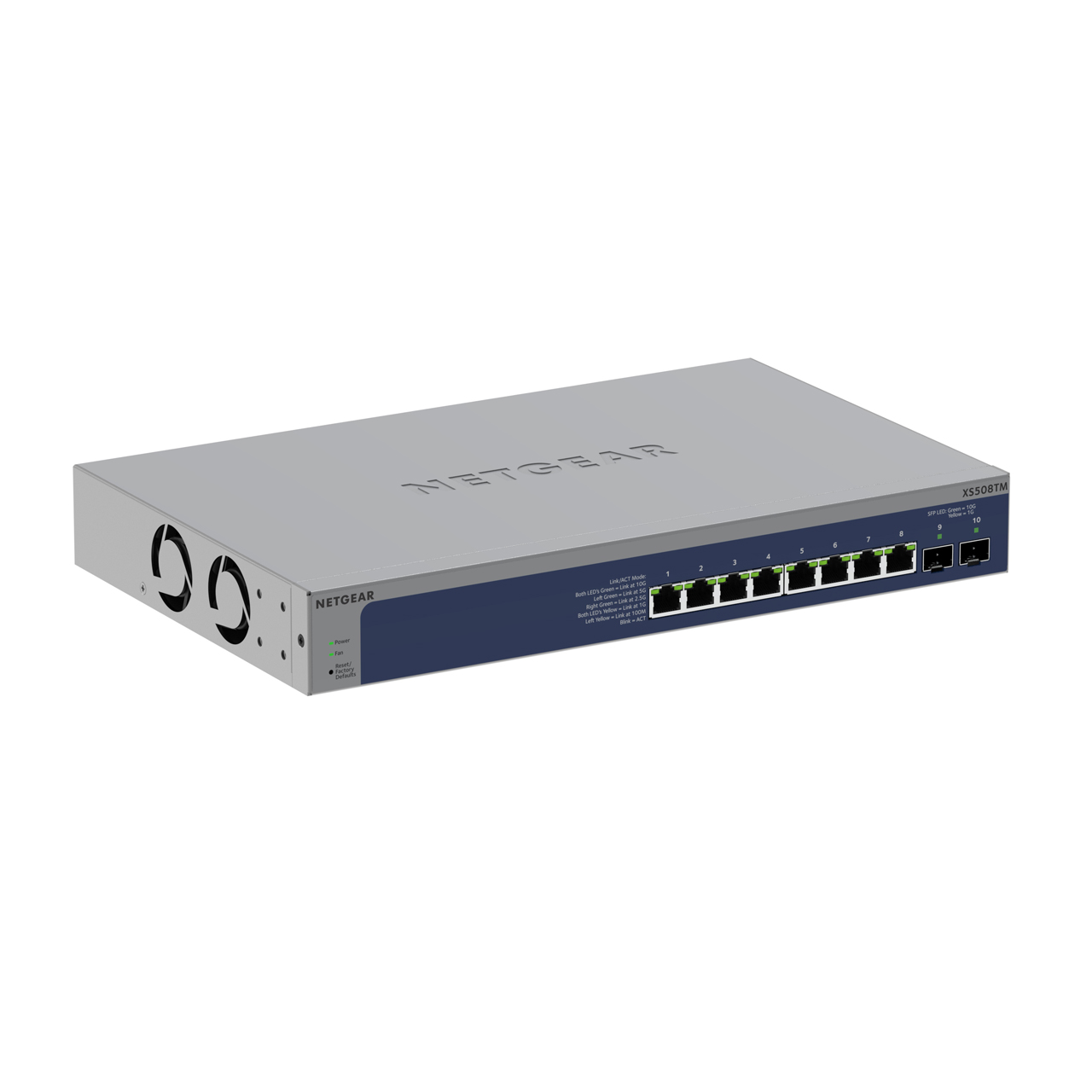 Netgear XS508TM-100NAS 1RU 8-Port 10G Multi-Gigabit Smart Ethernet Switch - Enterprise