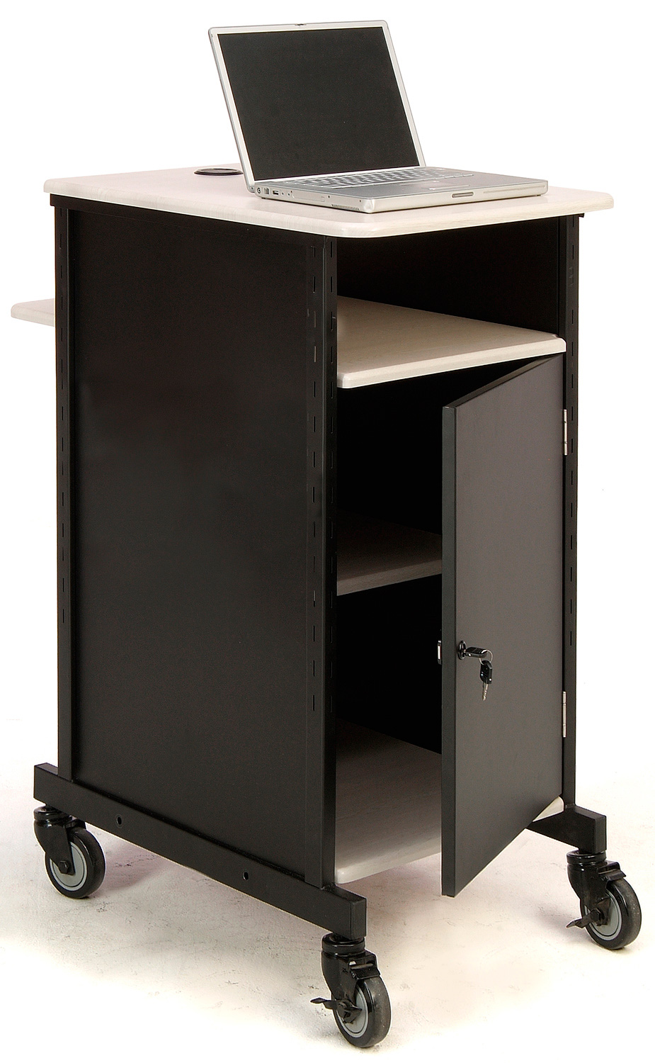 Oklahoma Sound PRC400 Jumbo Presentation Cart with laptop shelf OK-PRC400