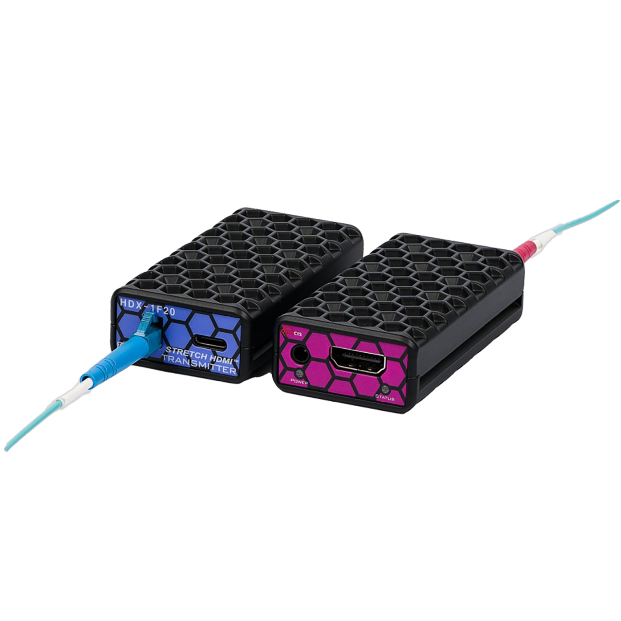 Opticis HDX-1F20-TR 4K HDMI 2.0 Optical Extender with Transmitter and Receiver - Extends 984ft over One LC MM OM3