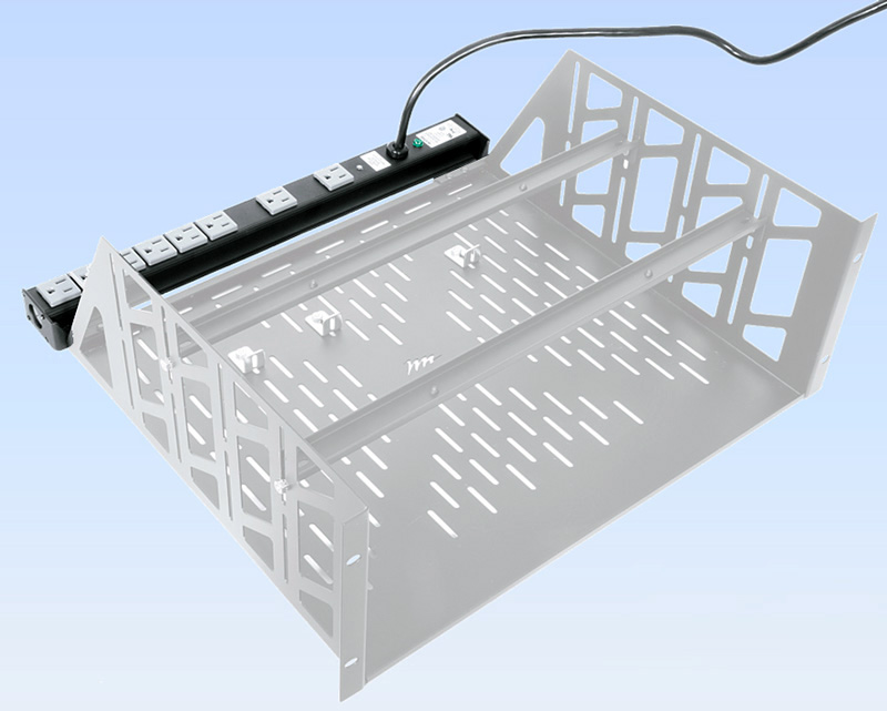 Middle Atlantic PD-815SC-PBSH Shelf Mount 8 Outlet 15 Amp Power Strip  PD-815SC-PBSH