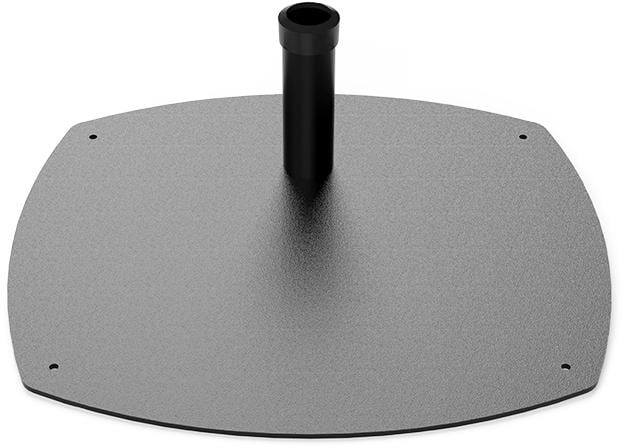 Premier Mounts PSP-S-BASE Low-Profile Single Pole Floor Stand with VPM VESA Mount - 50 Pound Load Capacity