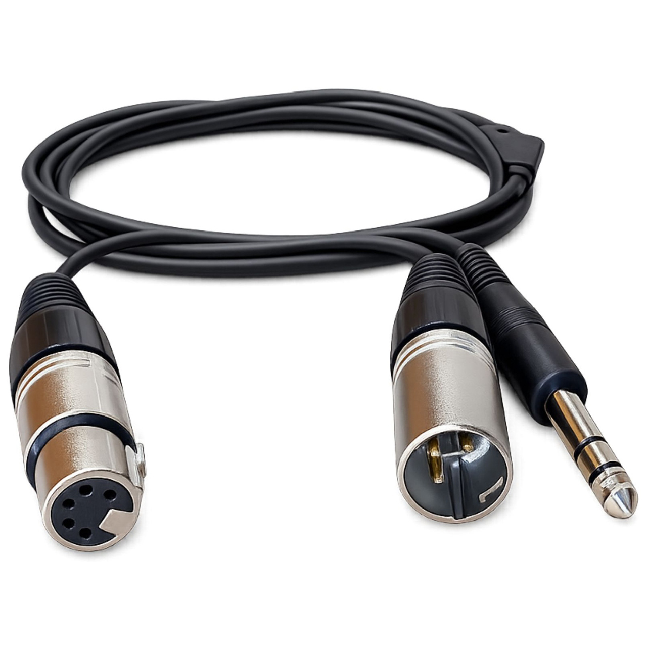 Point Source Audio ADP-5FX3M-TRS 5-Pin Female XLR to 3-Pin Male XLR/TRS Adapter Y-Cable