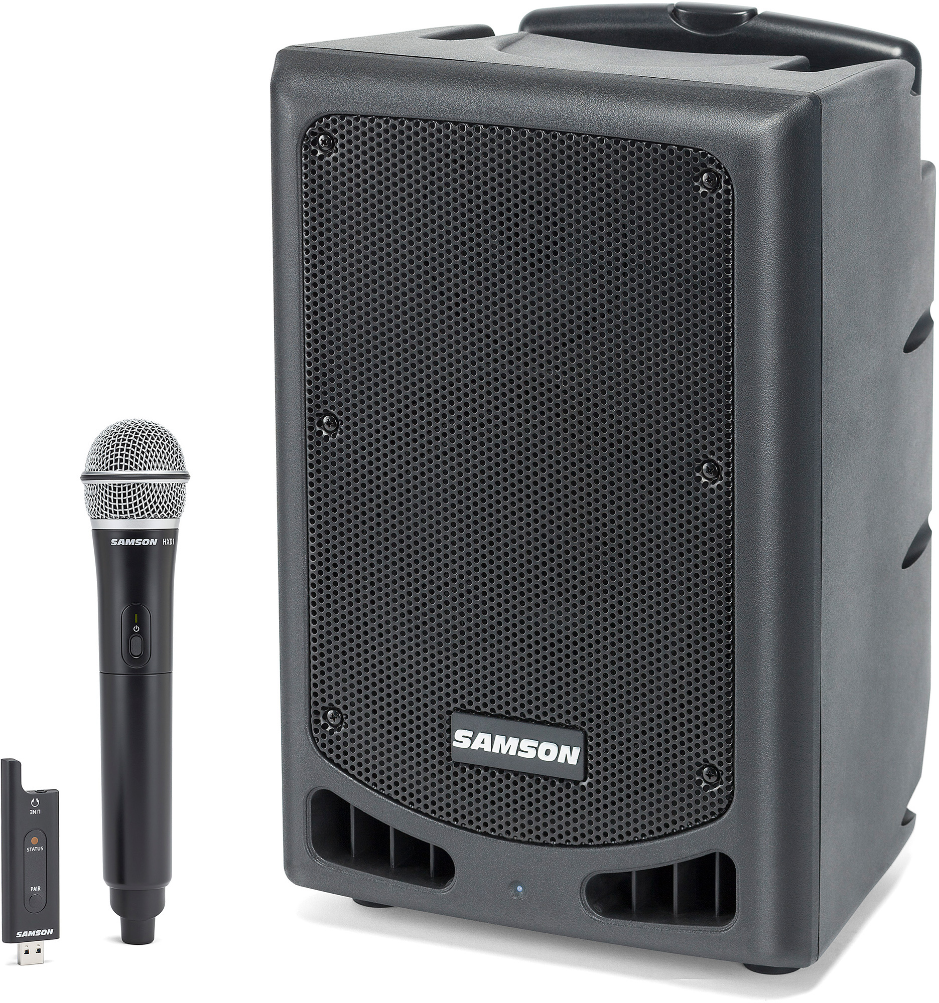 Samson Expedition XP208W Rechargeable 8 Inch / 200 Watt Portable PA with Handheld Wireless System and Bluetooth  SAXP208W