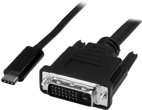 Startech CDP2DVIMM1MB 1 m (3 ft.) USB-C to DVI Cable - 1920 x 1200 - Black ST-CDP2DVIMM1MB